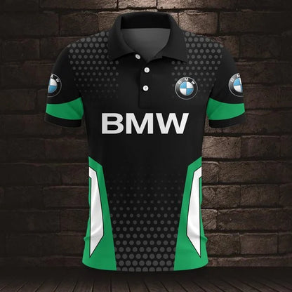 3D All Over Printed BMW Car Polo Shirt Limited Edition v2