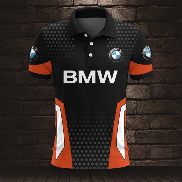 3D All Over Printed BMW Car Polo Shirt Limited Edition v2