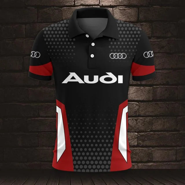 3D All Over Printed Audi Polo Shirt Limited Edition v2
