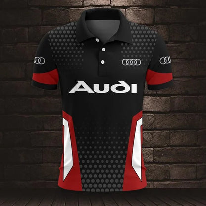 3D All Over Printed Audi Polo Shirt Limited Edition v2