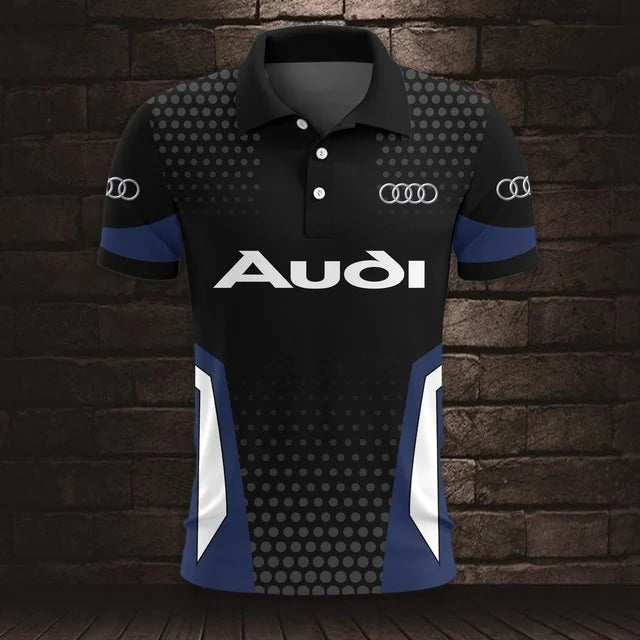 3D All Over Printed Audi Polo Shirt Limited Edition v2
