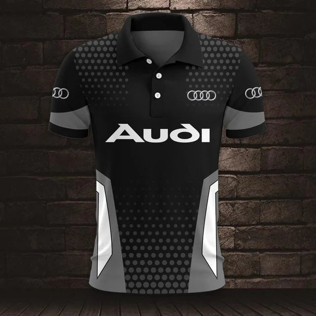 3D All Over Printed Audi Polo Shirt Limited Edition v2