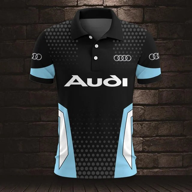 3D All Over Printed Audi Polo Shirt Limited Edition v2