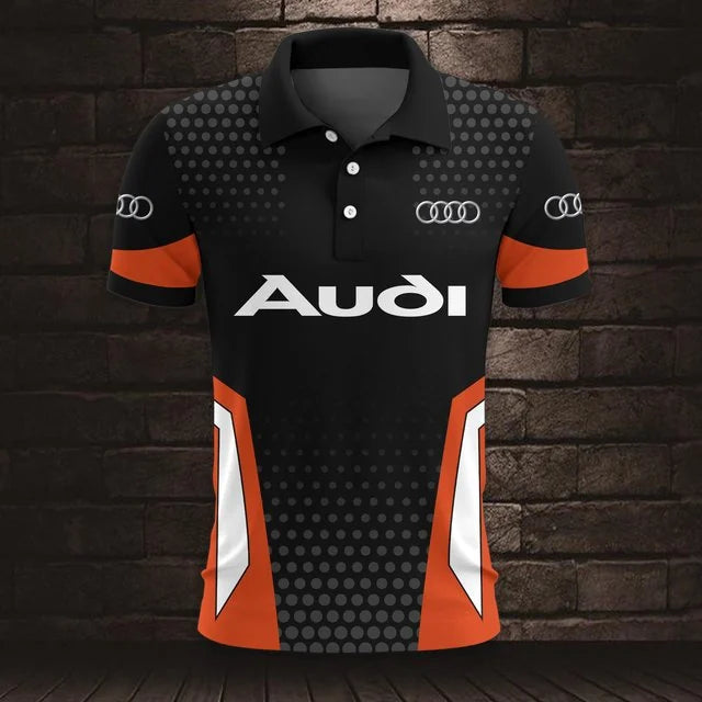 3D All Over Printed Audi Polo Shirt Limited Edition v2
