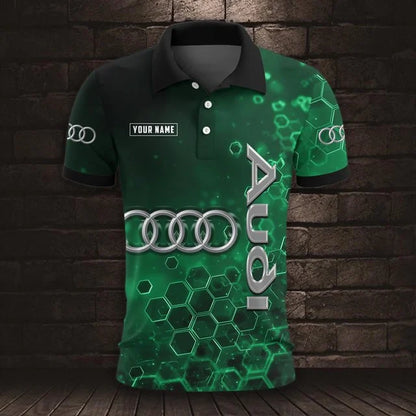 Audi 3D Polo Shirt v3 – Custom Name