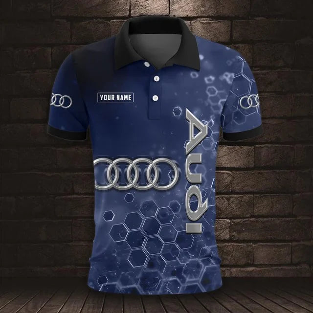 Audi 3D Polo Shirt v3 – Custom Name