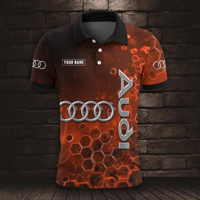 Audi 3D Polo Shirt v3 – Custom Name