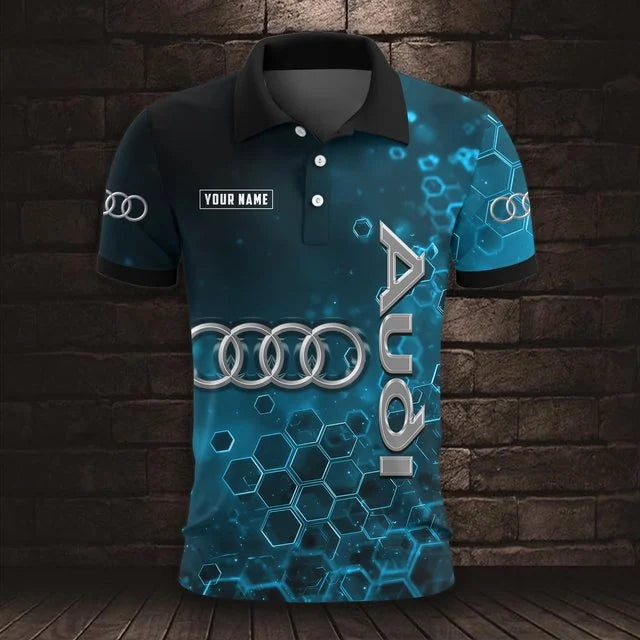Audi 3D Polo Shirt v3 – Custom Name