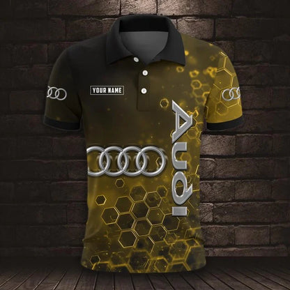 Audi 3D Polo Shirt v3 – Custom Name