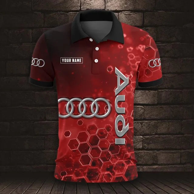 Audi 3D Polo Shirt v3 – Custom Name