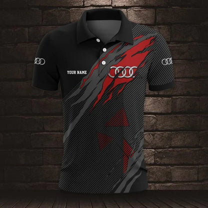 Audi 3D Polo Shirt v6 – Custom Name