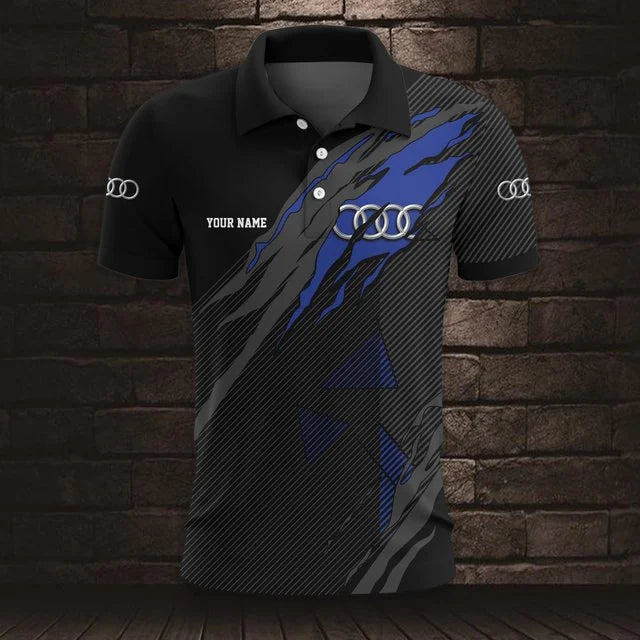 Audi 3D Polo Shirt v6 – Custom Name