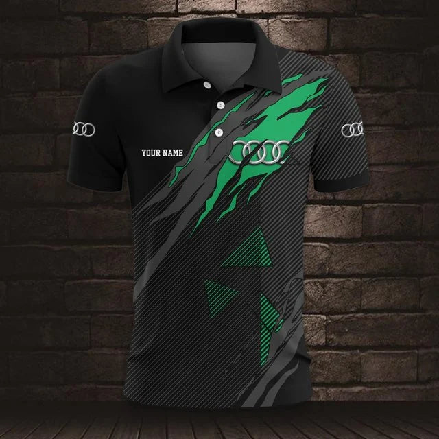 Audi 3D Polo Shirt v6 – Custom Name