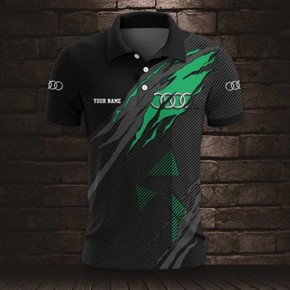 Audi 3D Polo Shirt v6 – Custom Name