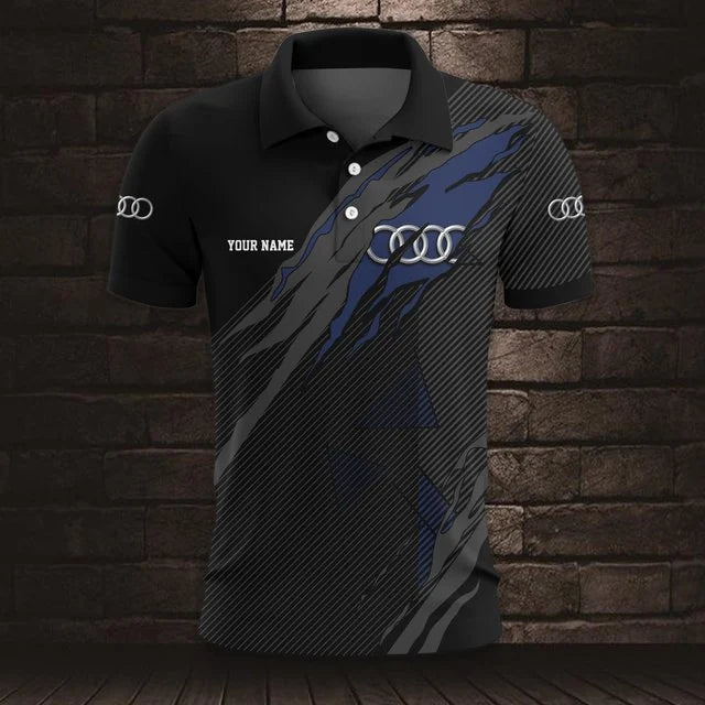 Audi 3D Polo Shirt v6 – Custom Name