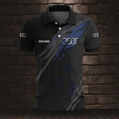 Audi 3D Polo Shirt v6 – Custom Name