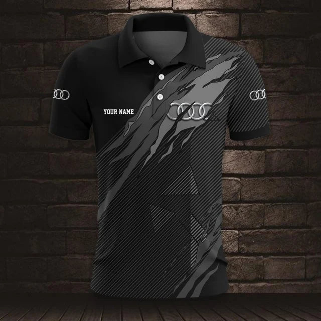 Audi 3D Polo Shirt v6 – Custom Name