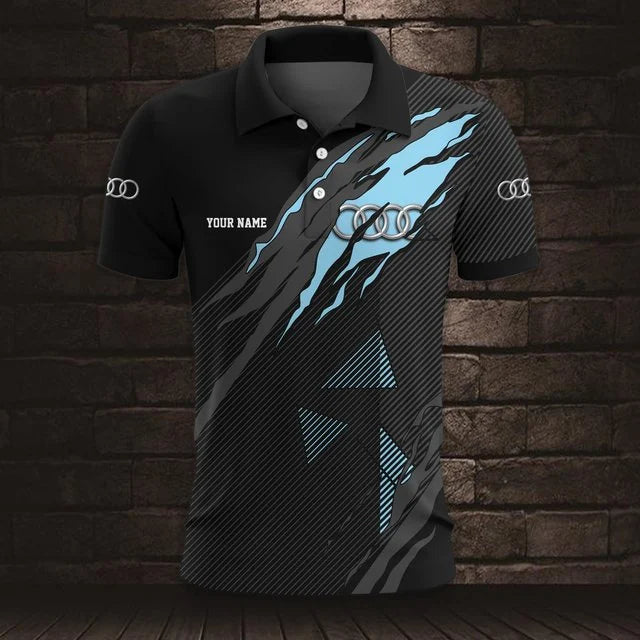 Audi 3D Polo Shirt v6 – Custom Name