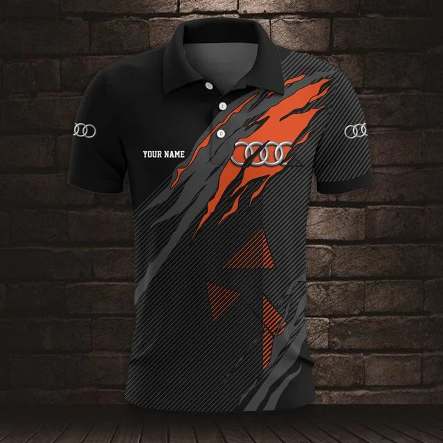 Audi 3D Polo Shirt v6 – Custom Name