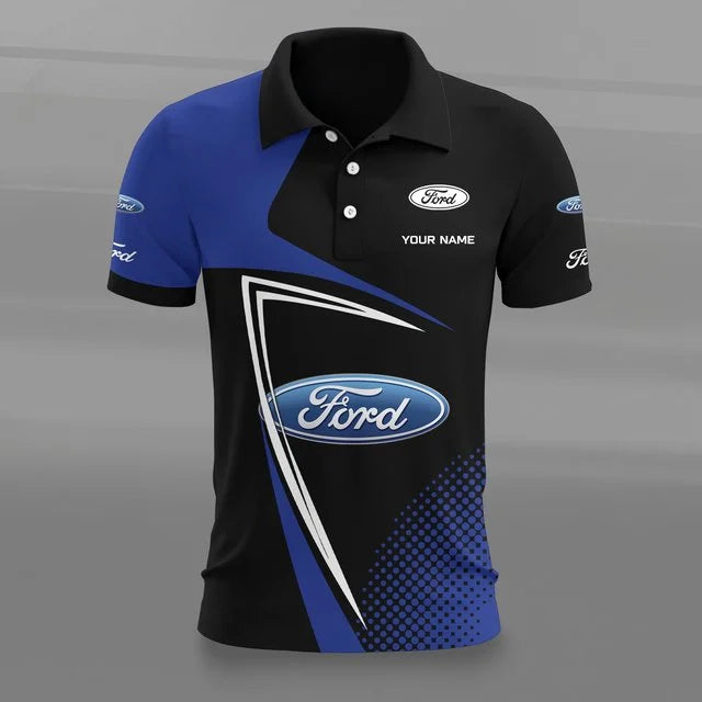 Ford 3D Polo Shirt v2 – Custom Name
