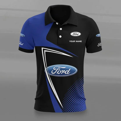 Ford 3D Polo Shirt v2 – Custom Name