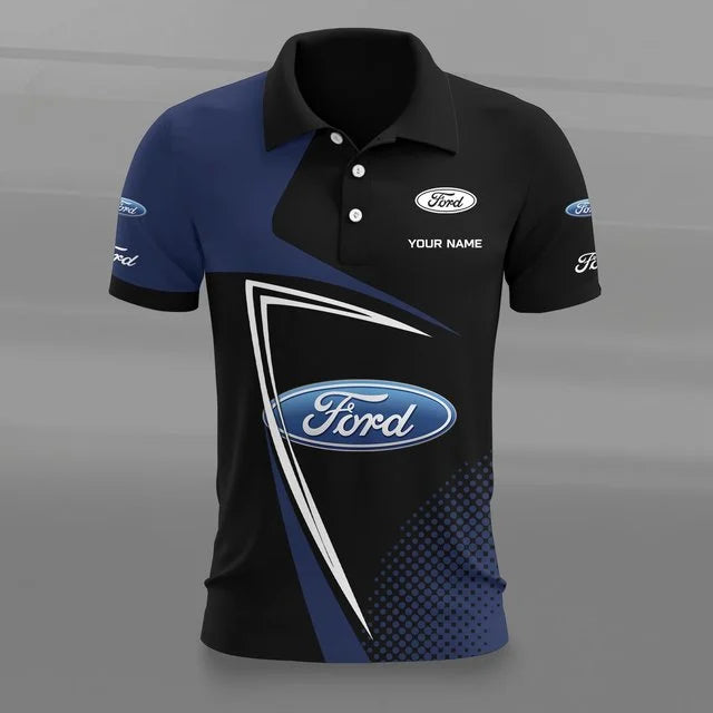 Ford 3D Polo Shirt v2 – Custom Name