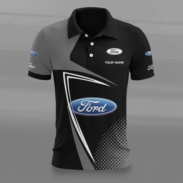 Ford 3D Polo Shirt v2 – Custom Name