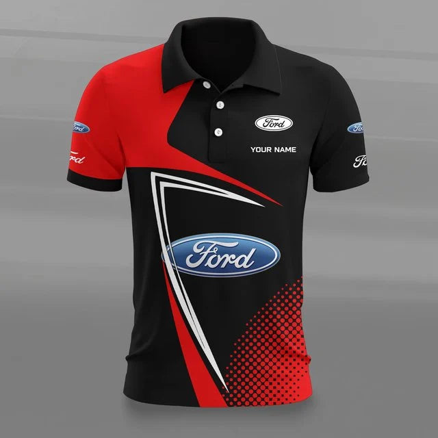 Ford 3D Polo Shirt v2 – Custom Name