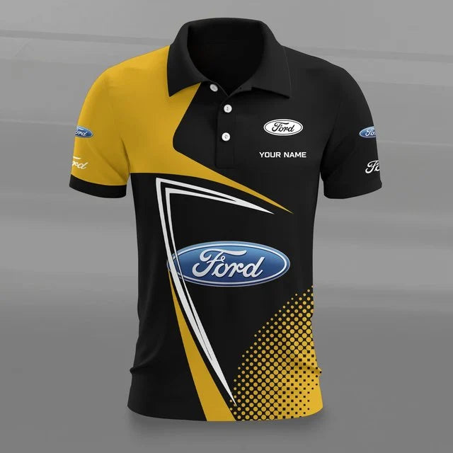Ford 3D Polo Shirt v2 – Custom Name