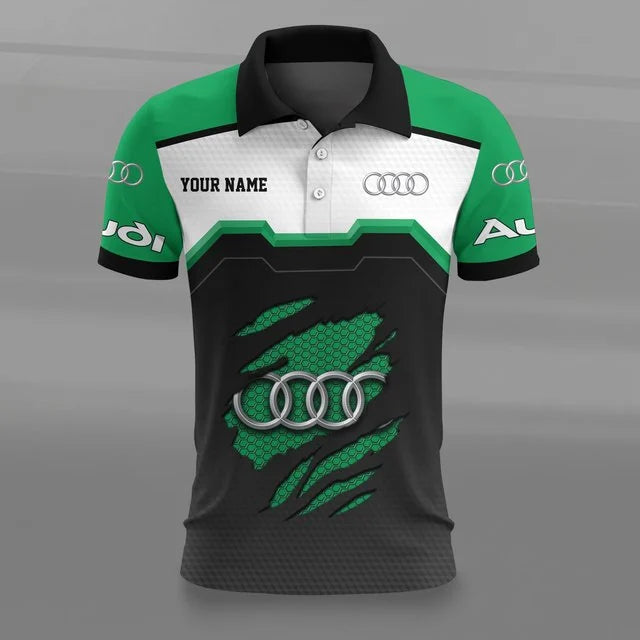 Audi 3D Polo Shirt v5 – Custom Name