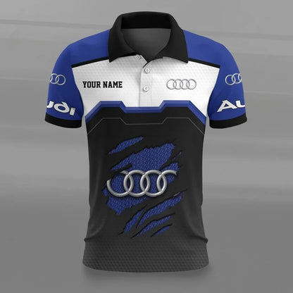 Audi 3D Polo Shirt v5 – Custom Name