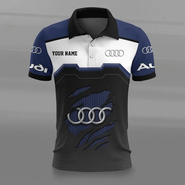 Audi 3D Polo Shirt v5 – Custom Name