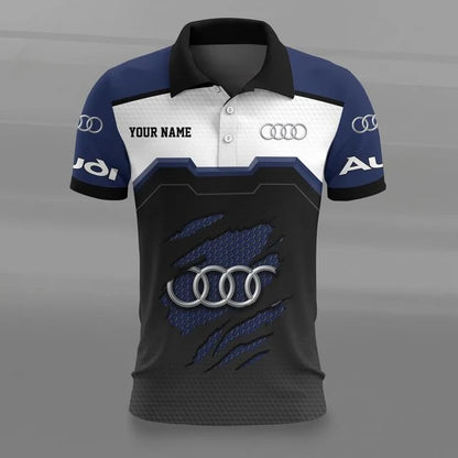 Audi 3D Polo Shirt v5 – Custom Name