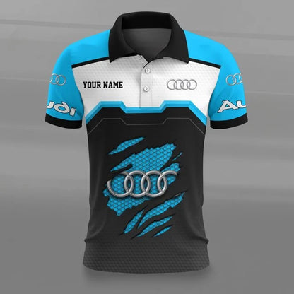 Audi 3D Polo Shirt v5 – Custom Name