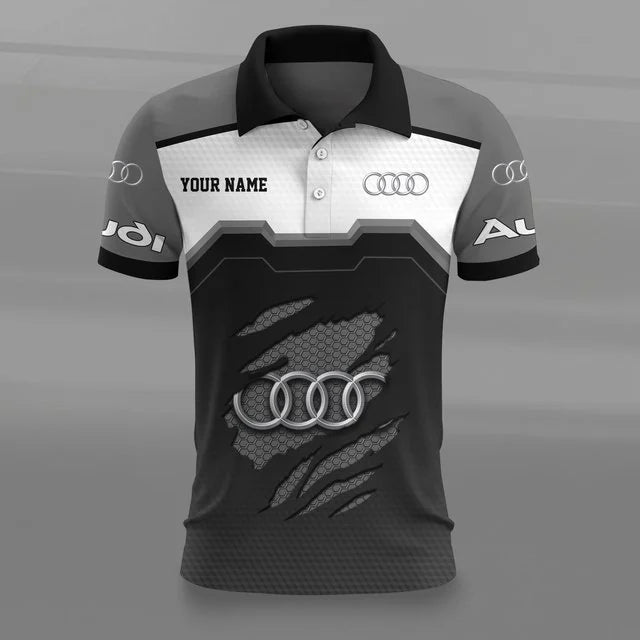 Audi 3D Polo Shirt v5 – Custom Name