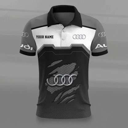 Audi 3D Polo Shirt v5 – Custom Name
