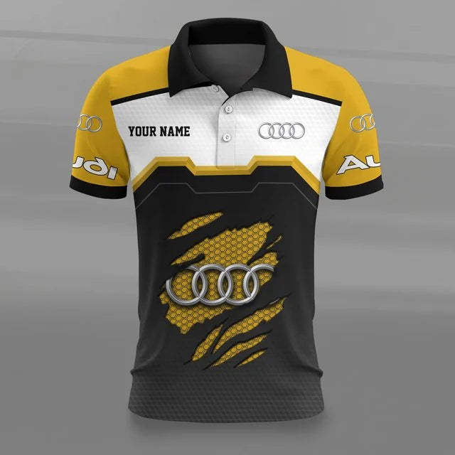 Audi 3D Polo Shirt v5 – Custom Name