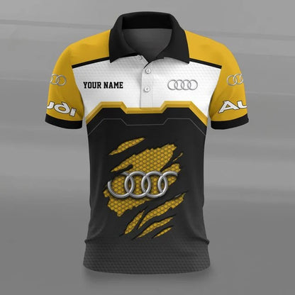 Audi 3D Polo Shirt v5 – Custom Name