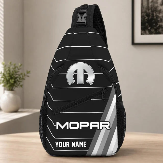 Mopar Custom Name Sling Bag – Racing Style Crossbody Backpack