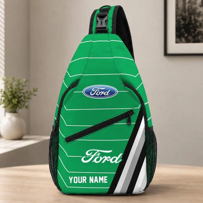 Ford Custom Name Sling Bag – Racing Style Crossbody Backpack