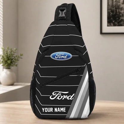 Ford Custom Name Sling Bag – Racing Style Crossbody Backpack