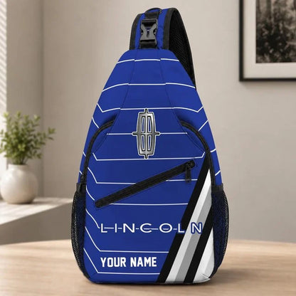 Lincoln Custom Name Sling Bag – Racing Style Crossbody Backpack