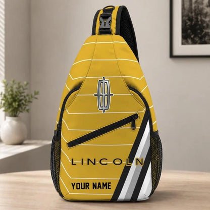 Lincoln Custom Name Sling Bag – Racing Style Crossbody Backpack