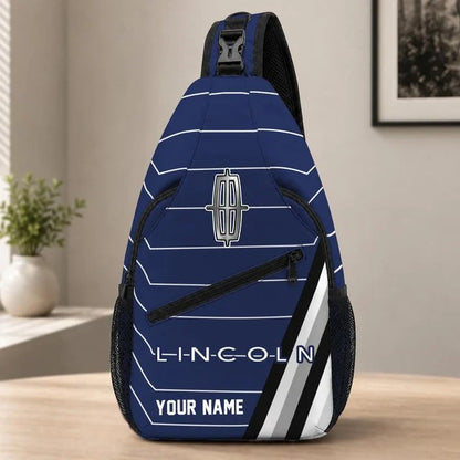 Lincoln Custom Name Sling Bag – Racing Style Crossbody Backpack
