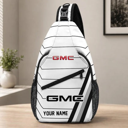 Gmc Custom Name Sling Bag – Racing Style Crossbody Backpack