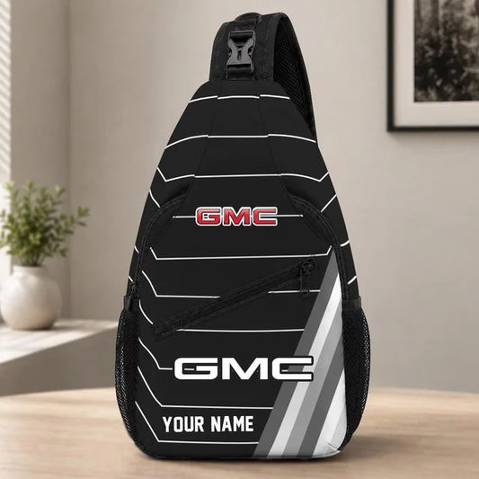 Gmc Custom Name Sling Bag – Racing Style Crossbody Backpack