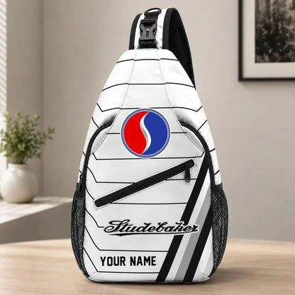 Studebaker Custom Name Sling Bag – Racing Style Crossbody Backpack