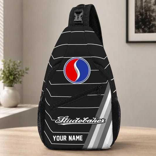 Studebaker Custom Name Sling Bag – Racing Style Crossbody Backpack