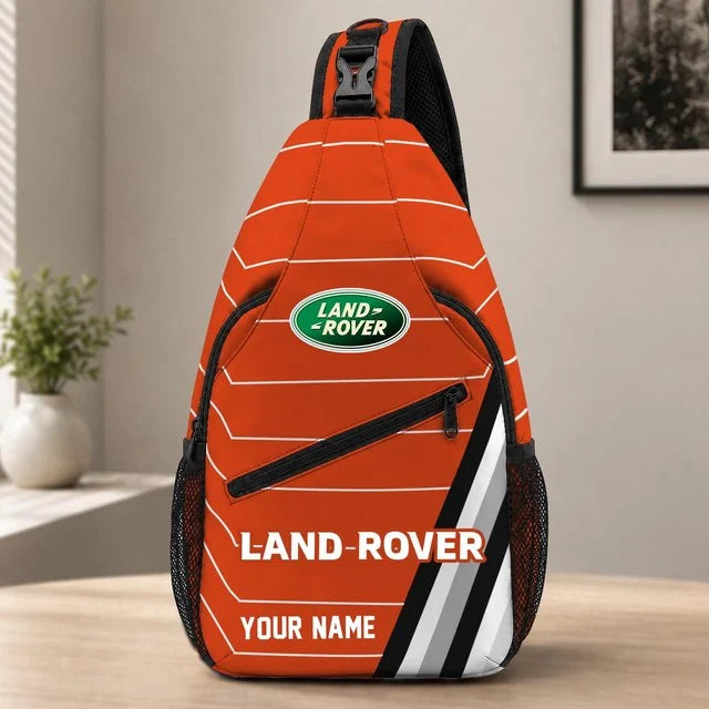 Land Rover Custom Name Sling Bag – Racing Style Crossbody Backpack