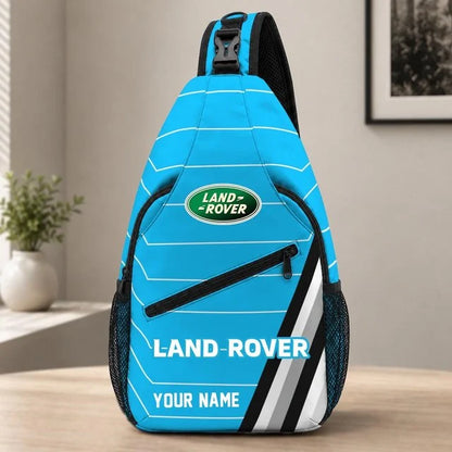 Land Rover Custom Name Sling Bag – Racing Style Crossbody Backpack